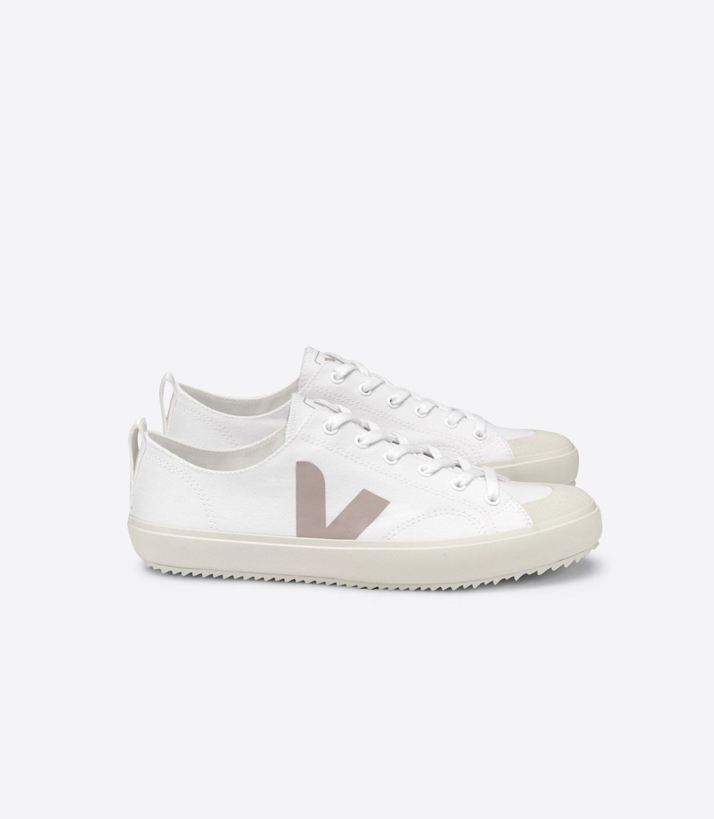 Veja Sneakers Womens - Nova Canvas - White/Pink - 0573CJESK